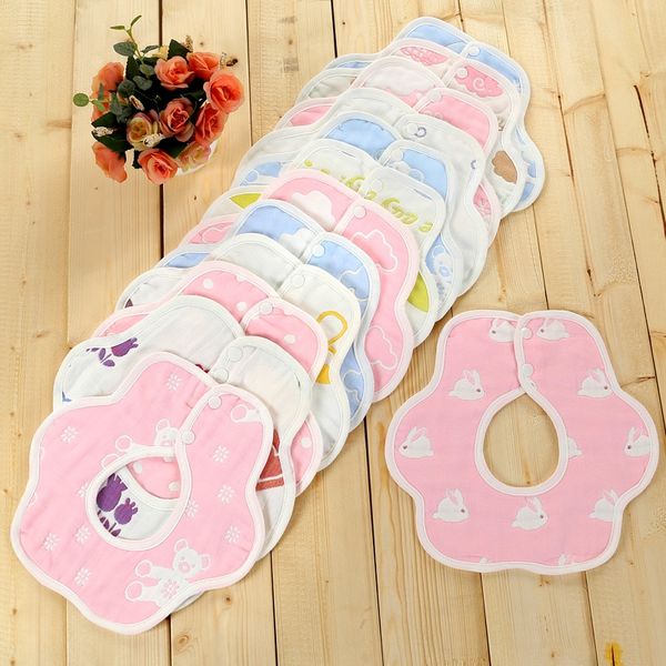 

360-degree rotating bib baby saliva towel napkin napkin towel cotton gauze newborn baby waterproof dining bib