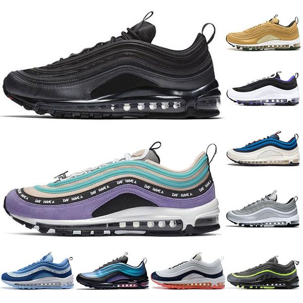 

men running shoes balck metallic gold have a nice day bright citron south beach prm yellow triple white designer women sports sneakers 36-45