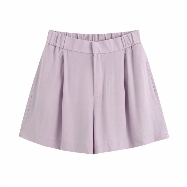 

women's shorts women summer casual purple high waist 2021 fashion lady cotton wide leg short bottoms femme, White;black