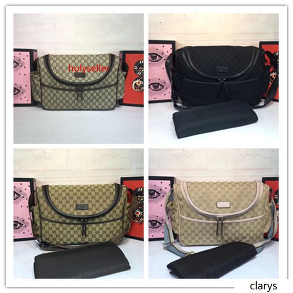 

baby diaper men messenger bag gg canvas plus 123326 shoulder bag leather diaper bag size:44*30*13cm