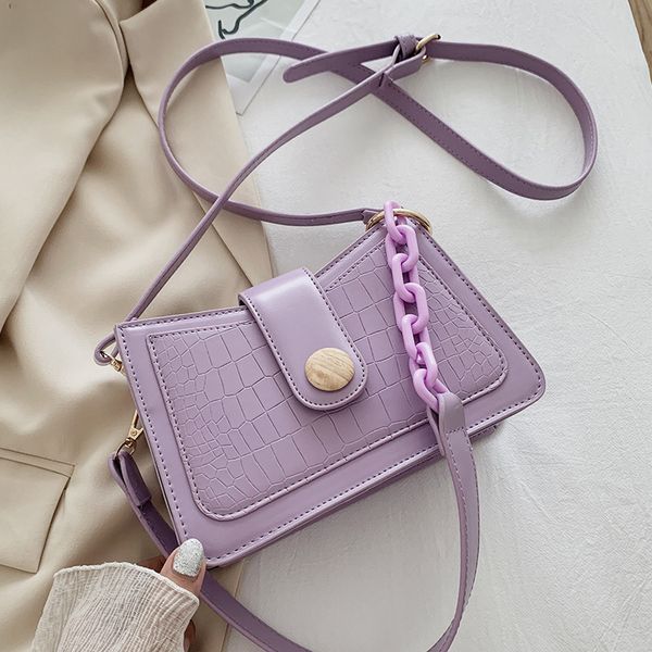 

small pu leather crossbody bags for women 2020 fashion solid color lady shoulder handbags travel solid color women handbag sac