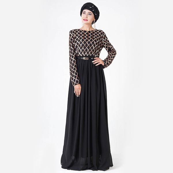

sequin abaya muslim hijab dress caftan dubai abayas for women turkish dresses moroccan kaftan islamic clothing tesettur elbise