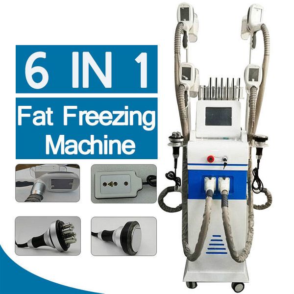

criolipolisis fat e body slimming machine 4 cryo handles cavitation rf lipo laser home salon use
