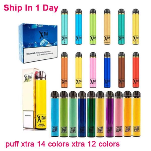 

Newest Puff Xtra & Xtra Disposable Device Pod Kit 1500 Puffs Pre-filled 5.0ml Cartridge Battery Vape Empty Pen VS puff bar Plus Flow
