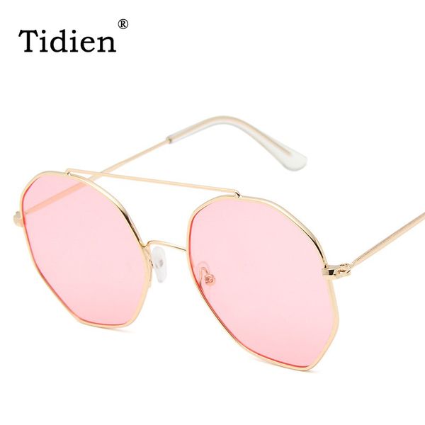 

sunglasses tidien women 2021 metal frame vintage round for female eyewear 347, White;black