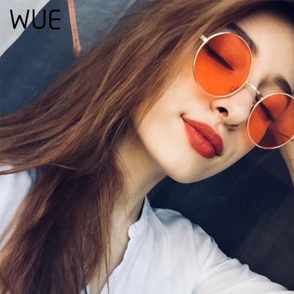 

new fashion sunglasses ladies brand design classic round sunglasses, White;black