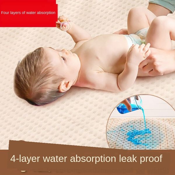 

детские полотенца pad пеленки хлопок пеленка площадка большой стирки ребенок пот-впитывающее полотенце четыре слоя абсорбент дышащие влаги