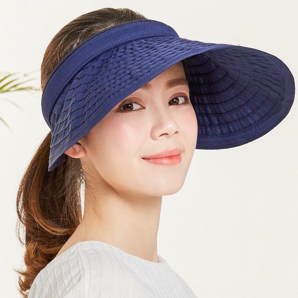 

new korean style women's sunshade women's female female fashion casual sun cloth hat large eaves roof hat travel sunshade, Blue;gray