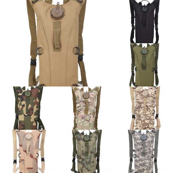 

we0vw outdoor waterproof oxford cloth battlefield camouflage combat riding water bag oxford cloth backpack 3l liner tactical water bag backp, White