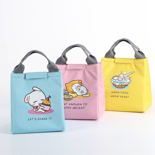 

cartoon portable box thermal insulation box lunch bag lengthened aluminum foil thickened waterproof portable lunch bag with rice