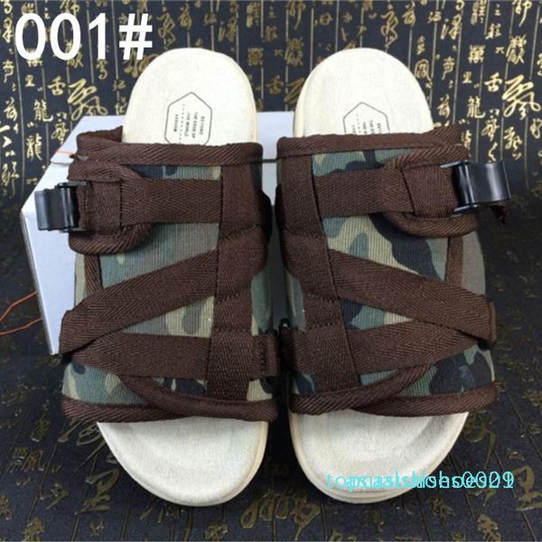 

2020 новый visvim тапочки мужчины женщины любители моды роскошь обувь пляж тапочки hip-hop-стрит сандалии лучший открытый slipperstr01, Black