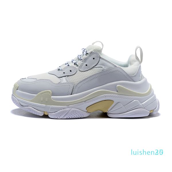 

2019 triple s mens women designer shoes black white red grey fashion luxury sneakers old dad shoe l25