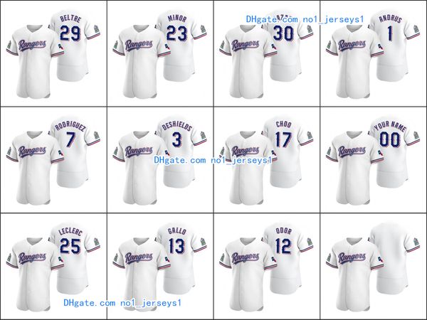 

texas rangers #29 adrian beltre 12 rougned odor 13 joey gallo men women youth custom white authentic 2020 home jersey, Black