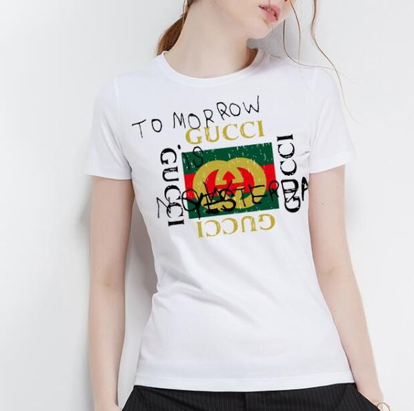 

women summer gÃ»ccÃ¬ tshirt designer new arrival printed letter short-sleeved t shirt crew neck tees fashion womens concise style clothing, White
