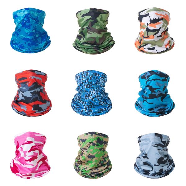

magic head skull scarf cycling face shield mask seamless tubular camouflage sport bandana hunting neck gaiter women men bycycle#863#639, Black