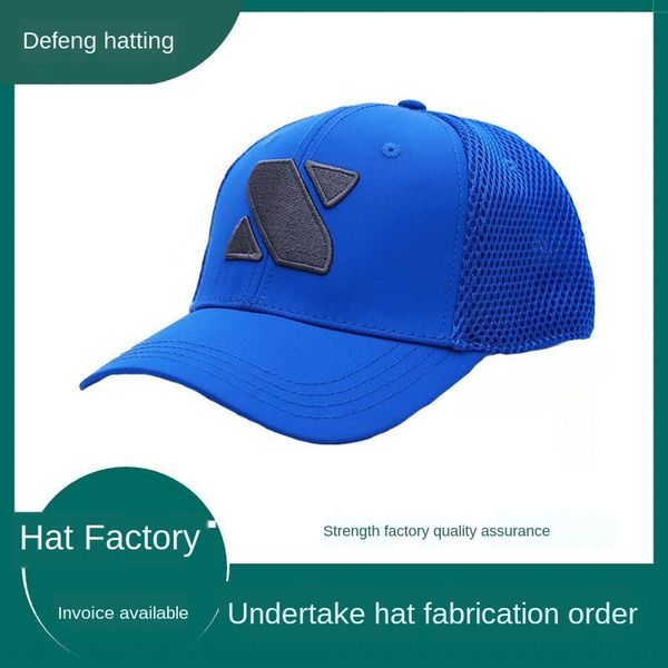 

net breathable sunscreen sunscreen baseball hat all-match outdoor cap embroidered sponge baseball net cap, Blue;gray