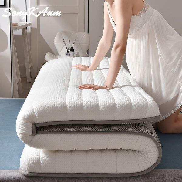 

songkaum новая мода латекс матрас складной матрац для queen / king / twin / full size bed дышите foam татами матрас cj191216