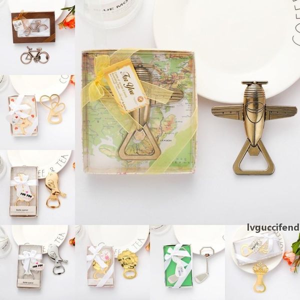 

alloy opener gift alloy beer corkscrew airplane heart shape rose crown shape beer bottle openers wedding party gift