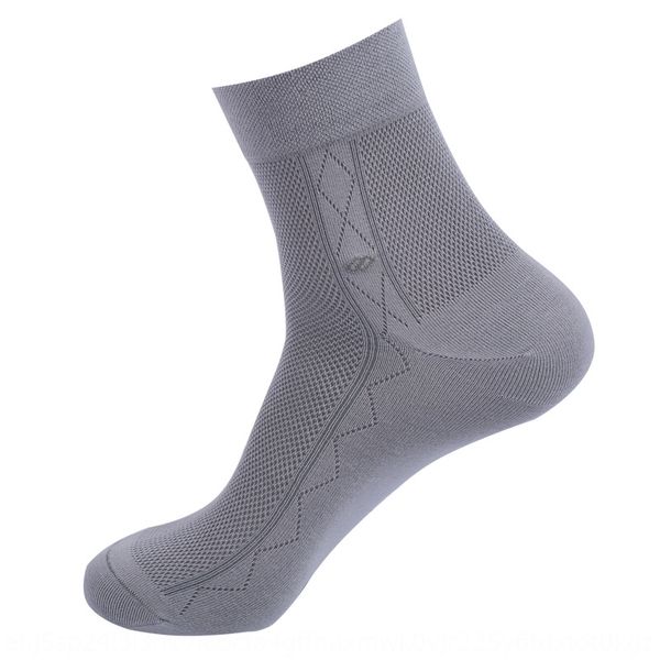 

liaoyuan outiai 5009 mid-tube mesh men's spring summer thin combed cotton deodorant and socks breathable socks spring and autumn, Black