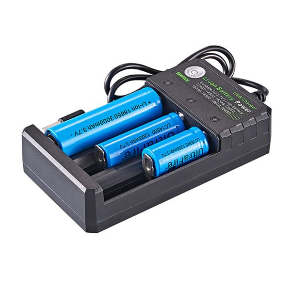 

многофункциональный 18650 usb зарядное устройство 3 slot литий-ионная батарея питания для 3.7v 26650 10440 16340 16650 18350 18500 литиевый