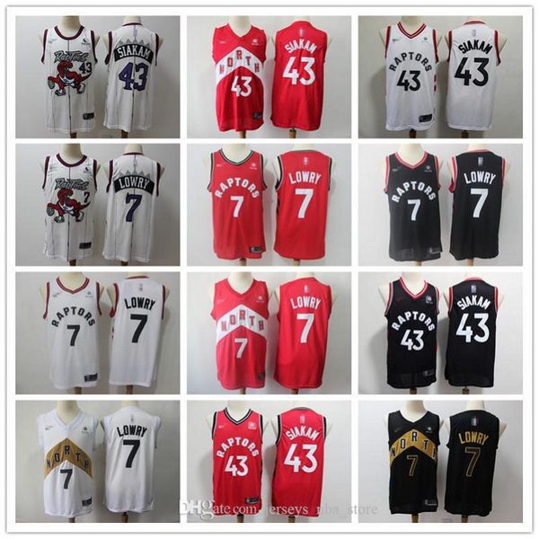 

mens toronto raptors throwback jerseys pascal 43 siakam kyle 7 lowry basketball shorts basketball jersey purple black red white 07