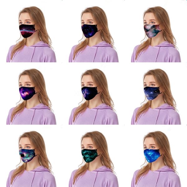 

13o8b new starry sky fa scarf print airband mask outdoor cycling scarf eadband ligt magic edc soft breatable eadwear#174#977
