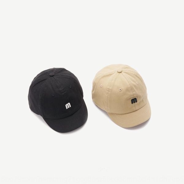 

hat female summer fashion short brim soft girl letter m baseball embroidered baseball embroidered cap male korean casual student cap, Blue;gray