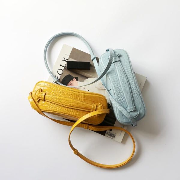 

stunning2020 pattern crocodile cowhide small luggage