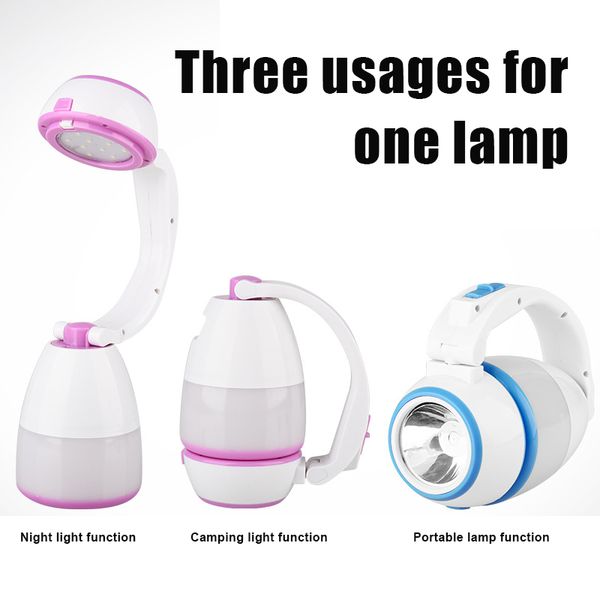 

multifunctional portable lamp household outdoor three-in-one table lamp camping desk emergency lamps tools
