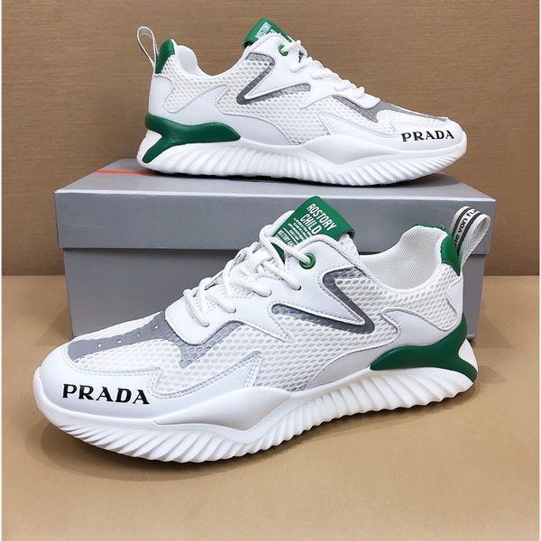 

1designers create men's outdoor travel shoes, trendy leisure all-match sports shoes, jogging shoes, original packaging and box delivery, Black