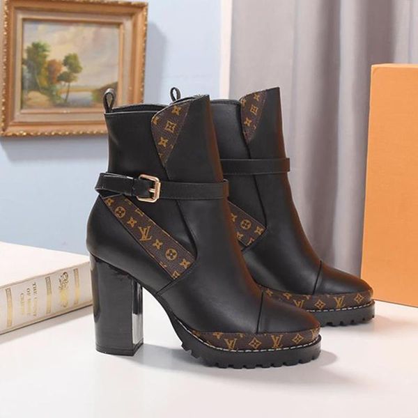 

womens shoes star trail ankle boot leather martin boots wedding bottes chaussures de femme women shoes fashion type bottes femmes fast ship, Black