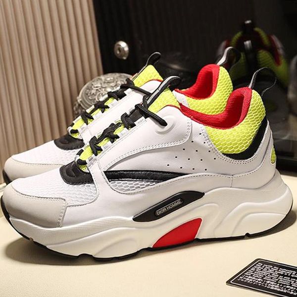 

luxury men 's shoes b22 canvas and calfskin sneaker fashion outdoor walking footwears casual lace -up men shoes herren luxus marken sc, Black