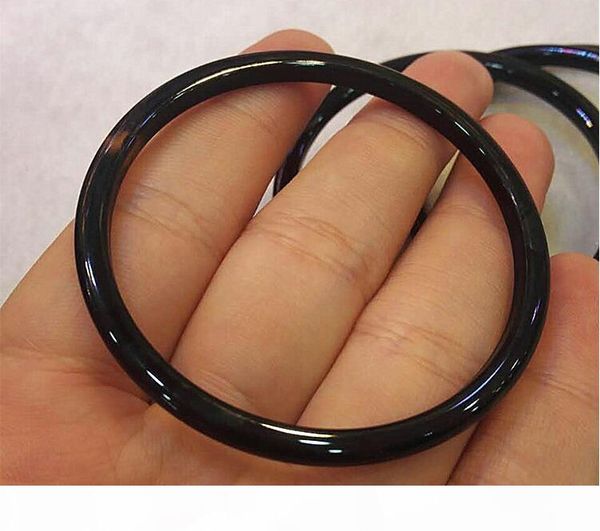 

natural agate bracelet women chalcedony bracelet quality jade wild fashion volcanic stone bracelet designer exquisite jade jewelry ship, Black