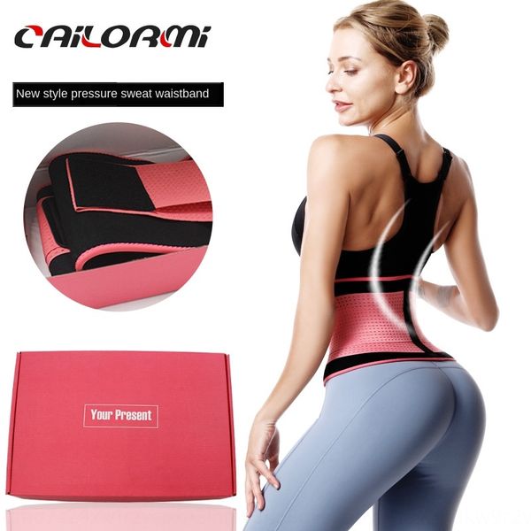 

belly belt women's weightlifting training sports fitness equipment fitness equipment protective pressure sweat protective belt, Black;gray