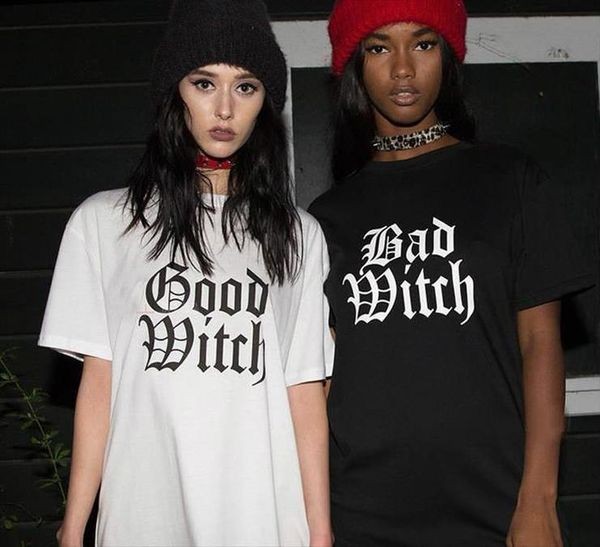 

good witch bad witch women tshirt cotton casual funny t shirt for lady girl tee hipster ins drop ship 11, White