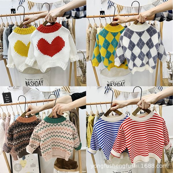 

zdznx 2020 autumn and winter baby round neck sweater boys and girls mink velvet thickened warm clothing children's warm base shirt chil, Blue