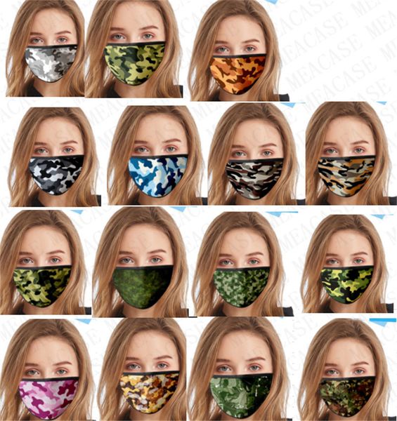 

face mask breather cover mouth camouflage print face masks anti-dust haze mask sports cycling mask for kids and men women sale d72803, Blue