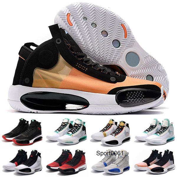 

2020 mens 34s kids basketball shoes jumpman xxxiv 34 eclipse blue void amber rise snow leopard bred white black sports sneakers trainers