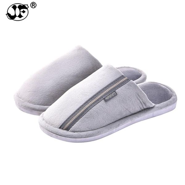 

winter men shoes flock home slippers keep warm anti-slip cotton floor quiet indoor flat slippers shoes for men ujk90, Black