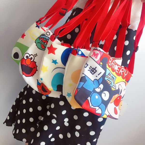 

korean tong bao should tong bao children's 2020 new fashion canvas portable shoulder bag cute tang girl messenger bag