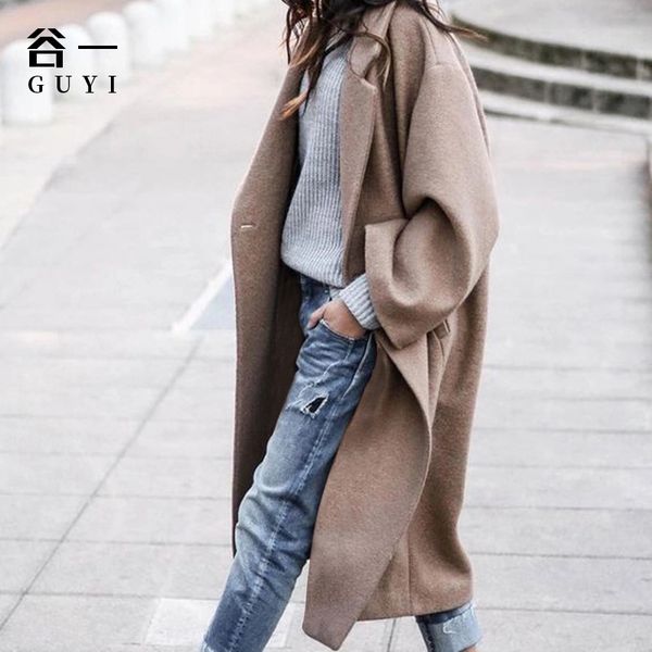 

gu yi 2020 new long gu yi 2020 new warm women's long coat warm women's coat, Black