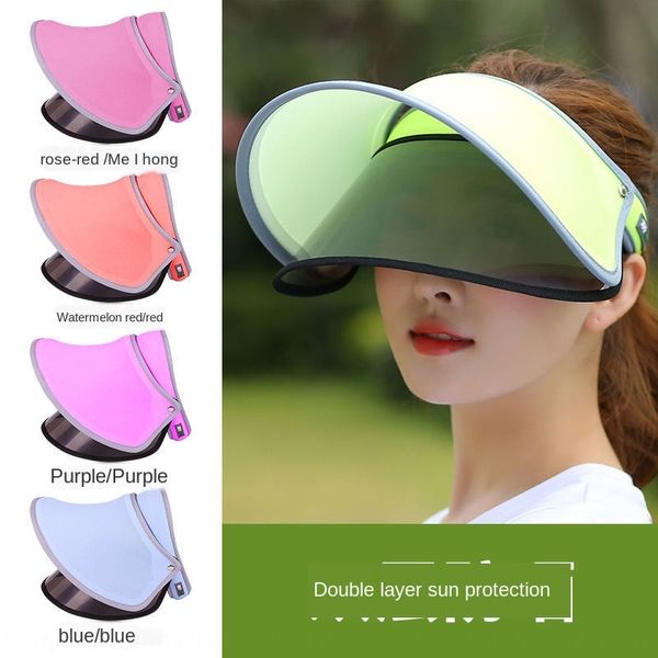 

women's bicycle summer women's korean style students' cycling sun hat fashion uv-proof outdoor sun hat, Blue;gray