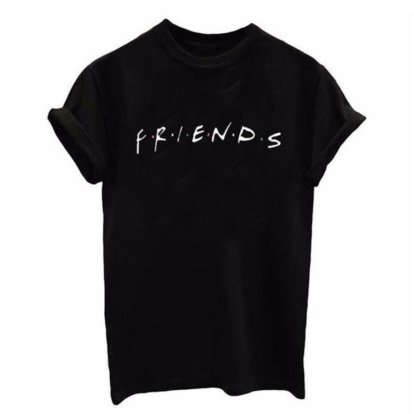 

blackday friends letter t shirt women tshirt casual funny t shirt for lady girl tee hipster drop ship, White