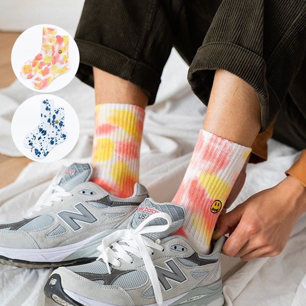 

pdnnv 2020 spring summer fashion br street personalized mid-calf color 2020 spring and summer fashion brand emb street embroidered foot half, Pink;yellow