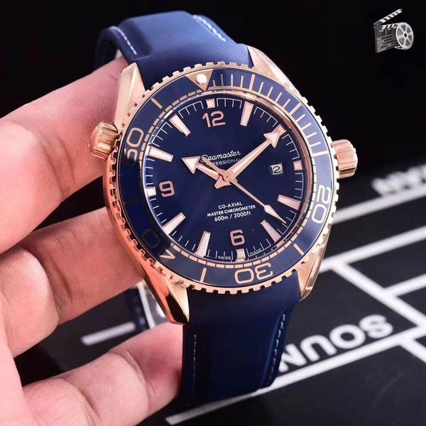 

luxury watch seahorse ocean universe 2201.50.00 series.3a men's mechanical watch 8900 movement.ceramic ring mouth.dial 45 centimeters, Slivery;brown