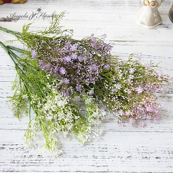 

mini 5 branches star spike artificial flower home pgraphy wedding bouquet accessories gypsophila fake babies breath flower