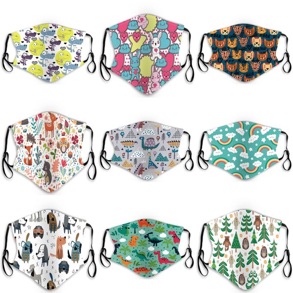 

face mask washable dustproof riding cycling sports floral print fashion masks forand17 styles for choose#507