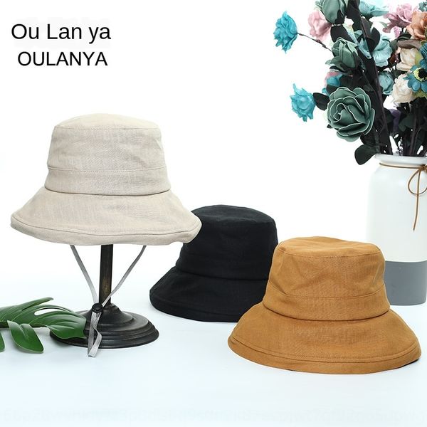 

new female summer fisherman big bucket bucket edge travel sun hat female basin hat, Blue;gray