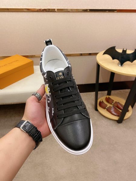 

new4 luxury personality men's casual shoes fashion lace sports shoes business travel men's shoes original box packaging zapatos ho, Black
