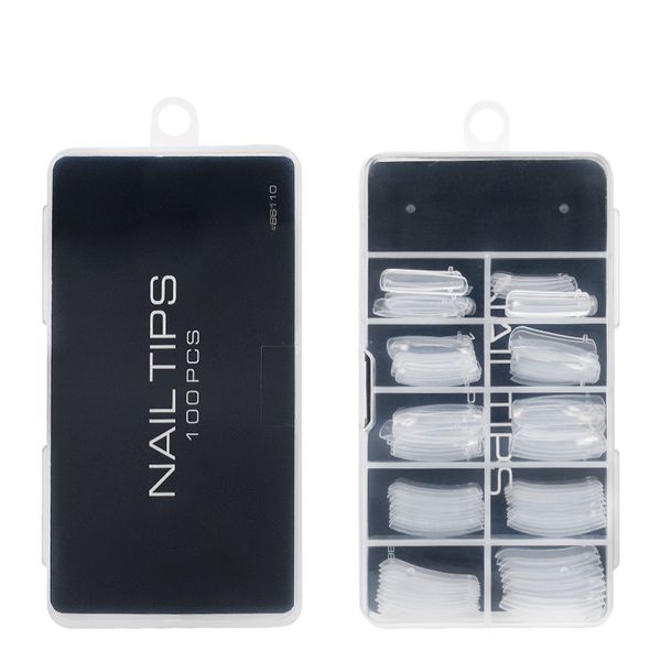

nail gel 100pcs tips assist tools extension clear camouflage builder tip form crystal acrylicgel, Red;pink